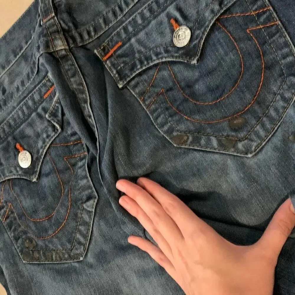 True religion mens dark wash